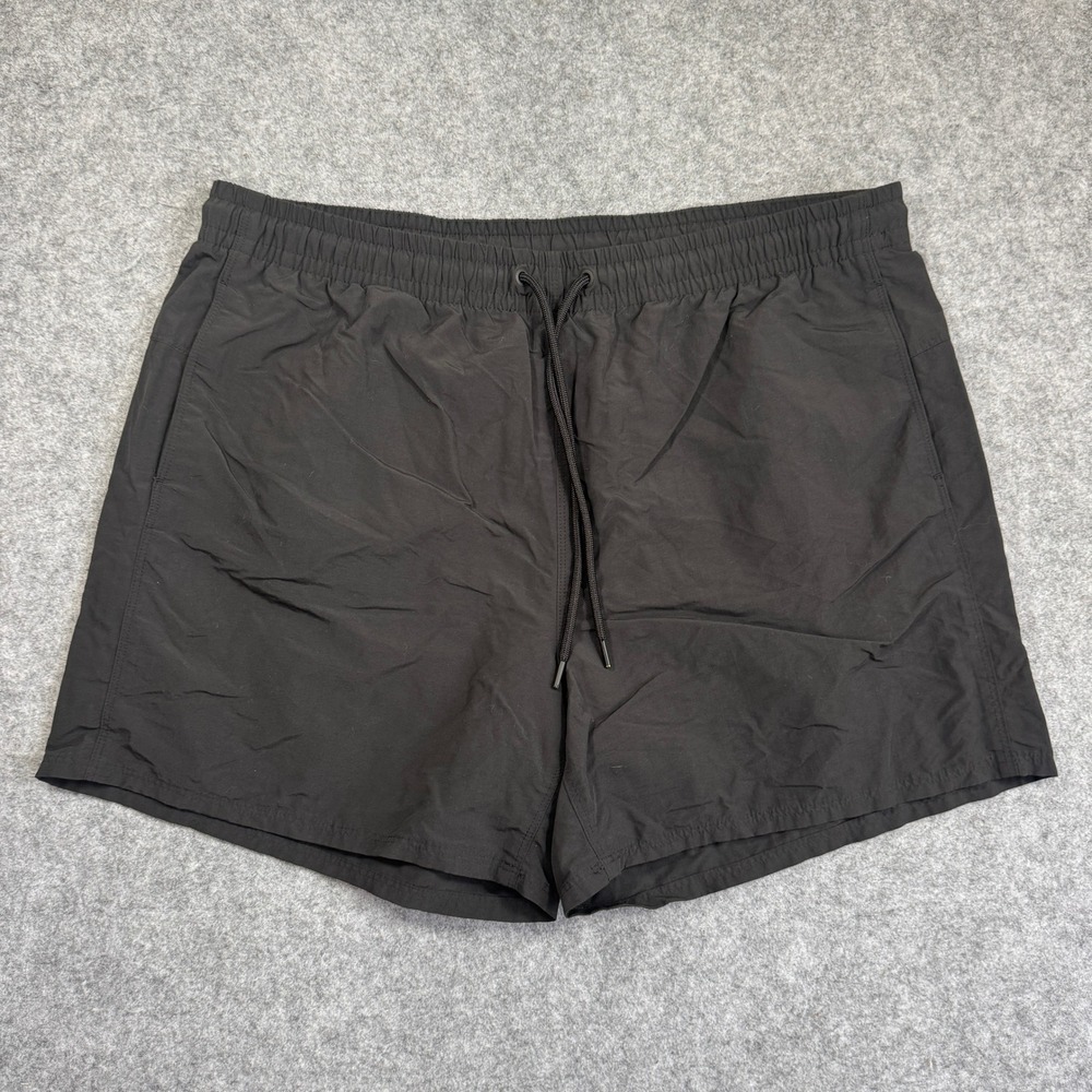 Eddie Bauer Womens Athletic Shorts L Black Drawstring Elastic Waist Zip Pocket